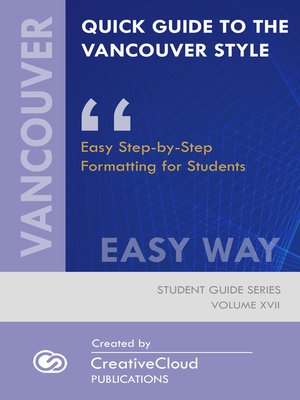 cover image of QUICK GUIDE TO THE VANCOUVER STYLE